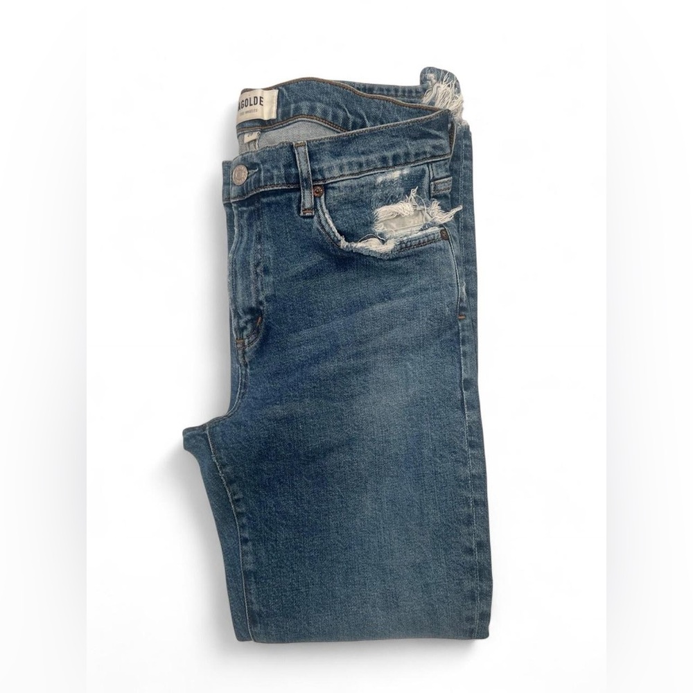 Toni Mid-Rise Slim Straight Ankle Jeans in Stratosphere sz 29